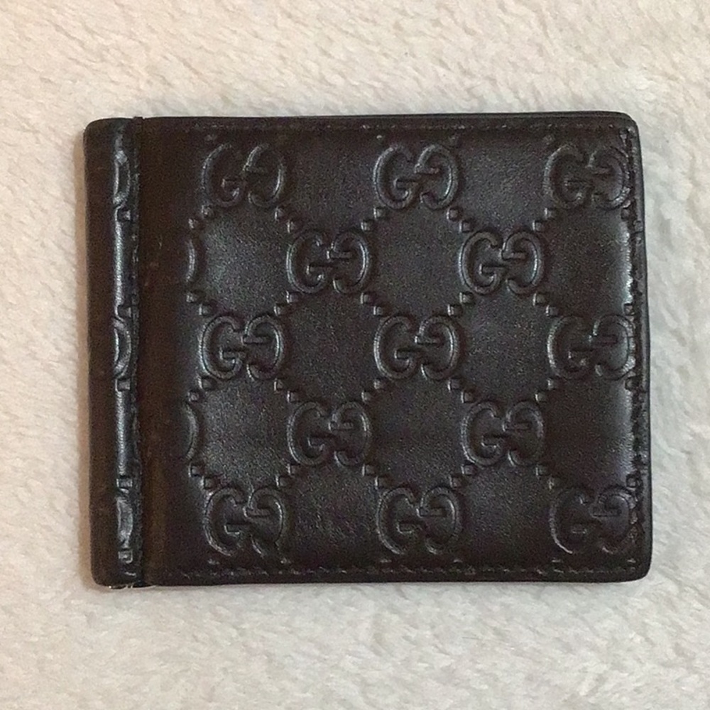Gucci Vintage Men’s Signature Money Clip Wallet
